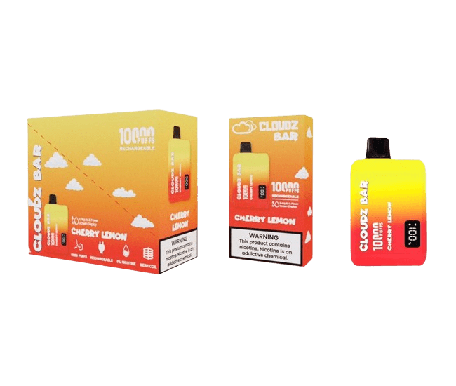 Cloudz Bar - 10,000 puffs - With LED Screen- Rechargeable - 5 pcs/Display