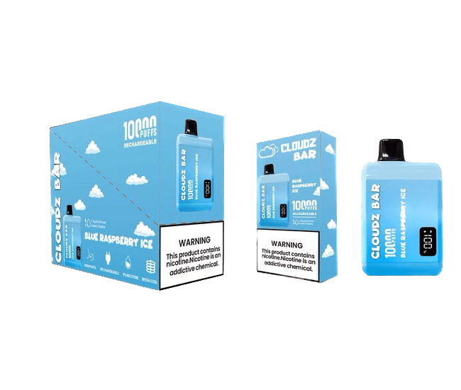 Cloudz Bar - 10,000 puffs - With LED Screen- Rechargeable - 5 pcs/Display