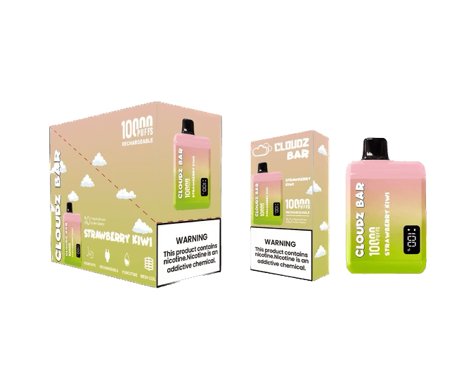 Cloudz Bar - 10,000 puffs - With LED Screen- Rechargeable - 5 pcs/Display