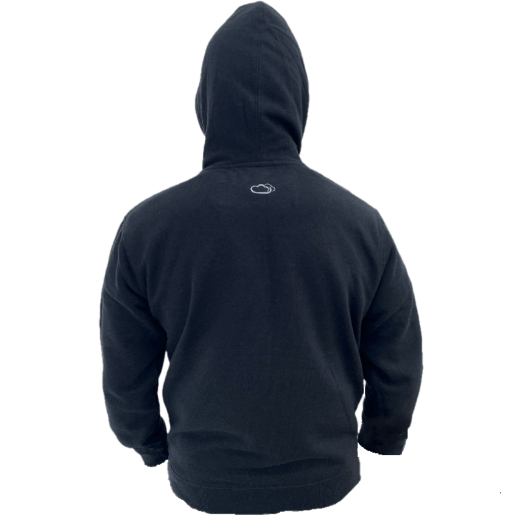 Cloudz apparel poker hoodie, back