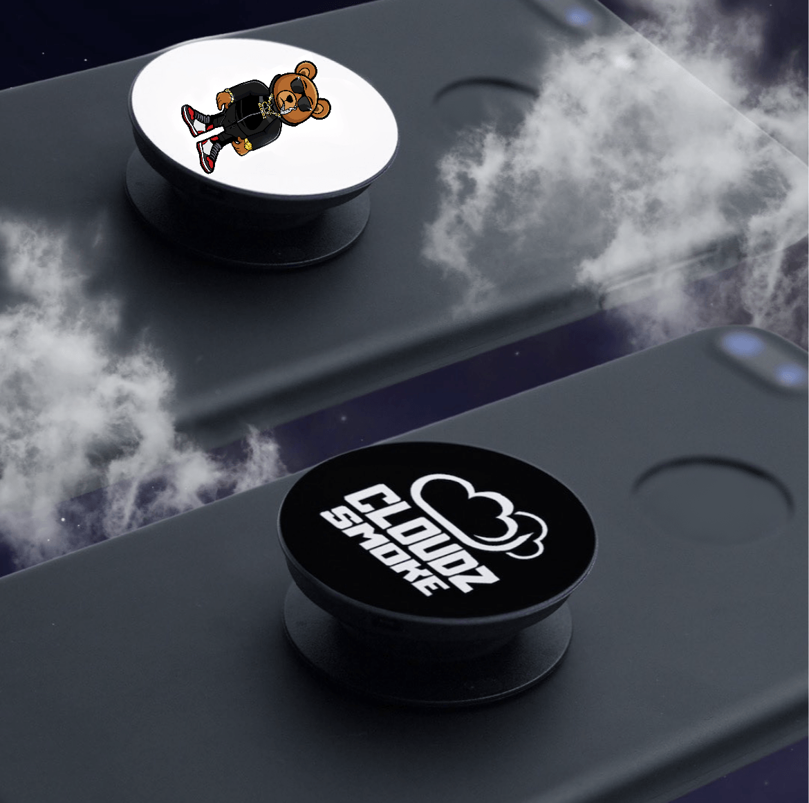 Cloudz accessories popsocket, on phone