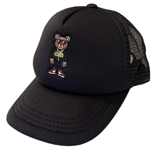Cloudz apparel snapback hat, black