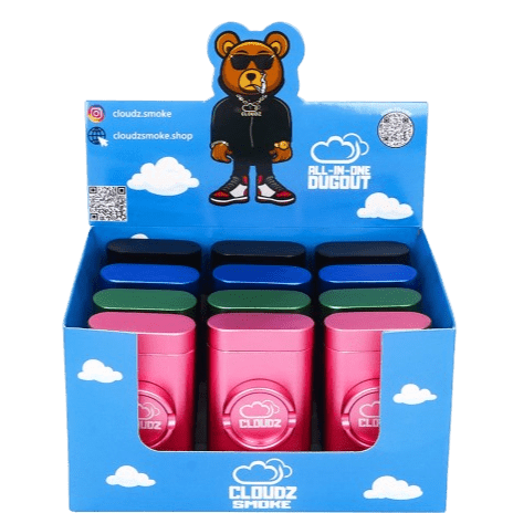 one hitter dugout, grinder, and hitter