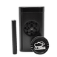 one hitter dugout, grinder, and hitter, black