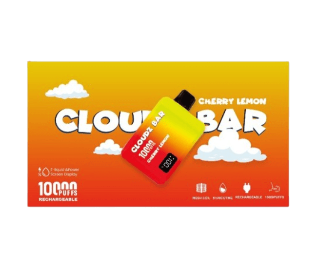 Cloudz Bar - 10,000 puffs - With LED Screen- Rechargeable - 5 pcs/Display