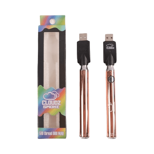 Cloudz Individual Batteryz Display Box - 900 mAh - USB Charger - 24 Count - Wholesale - Cloudz-Smoke-DET