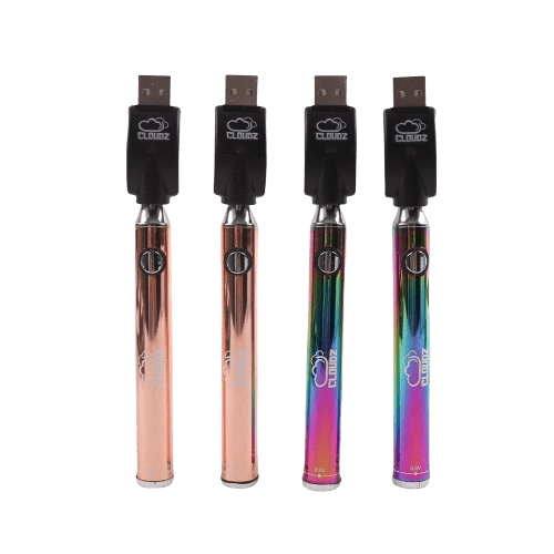 Cloudz Individual Batteryz Display Box - 900 mAh - USB Charger - 24 Count - Wholesale - Cloudz-Smoke-DET