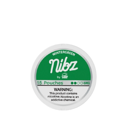 Nibz Pouches - 6mg - 15 Pouches/Can - 5 Cans/Roll - Wholesale