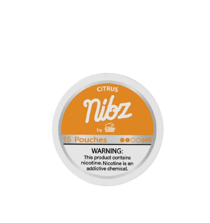 Nibz Pouches - 6mg - 15 Pouches/Can - 5 Cans/Roll - Wholesale