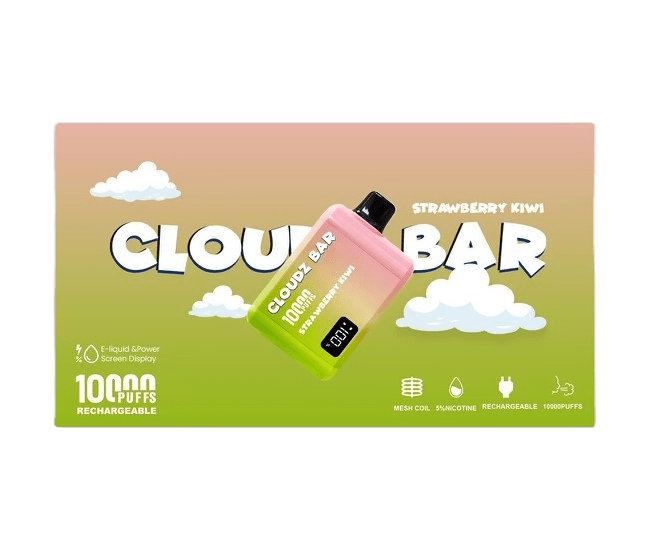 Cloudz Bar - 10,000 puffs - With LED Screen- Rechargeable - 5 pcs/Display