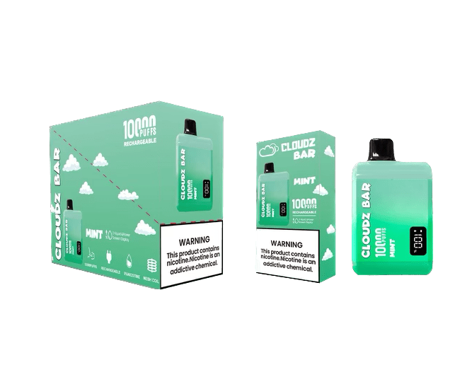 Cloudz Bar - 10,000 puffs - With LED Screen- Rechargeable - 5 pcs/Display
