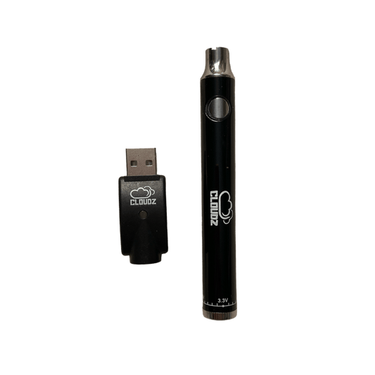 Cloudz battery with USB charger, black