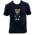 Cloudz apparel black bear t-shirt, front