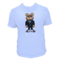 Cloudz apparel white bear t-shirt, front