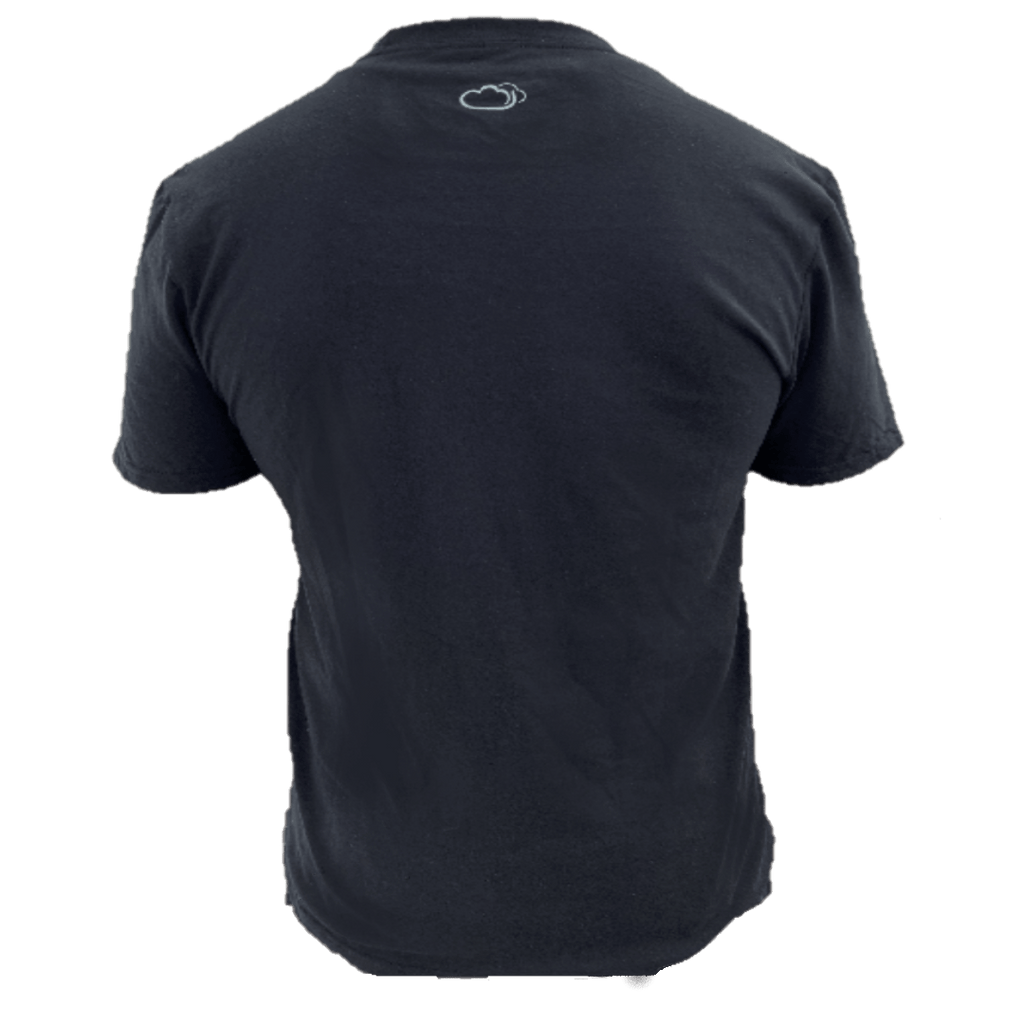 Cloudz apparel black poker t-shirt, back