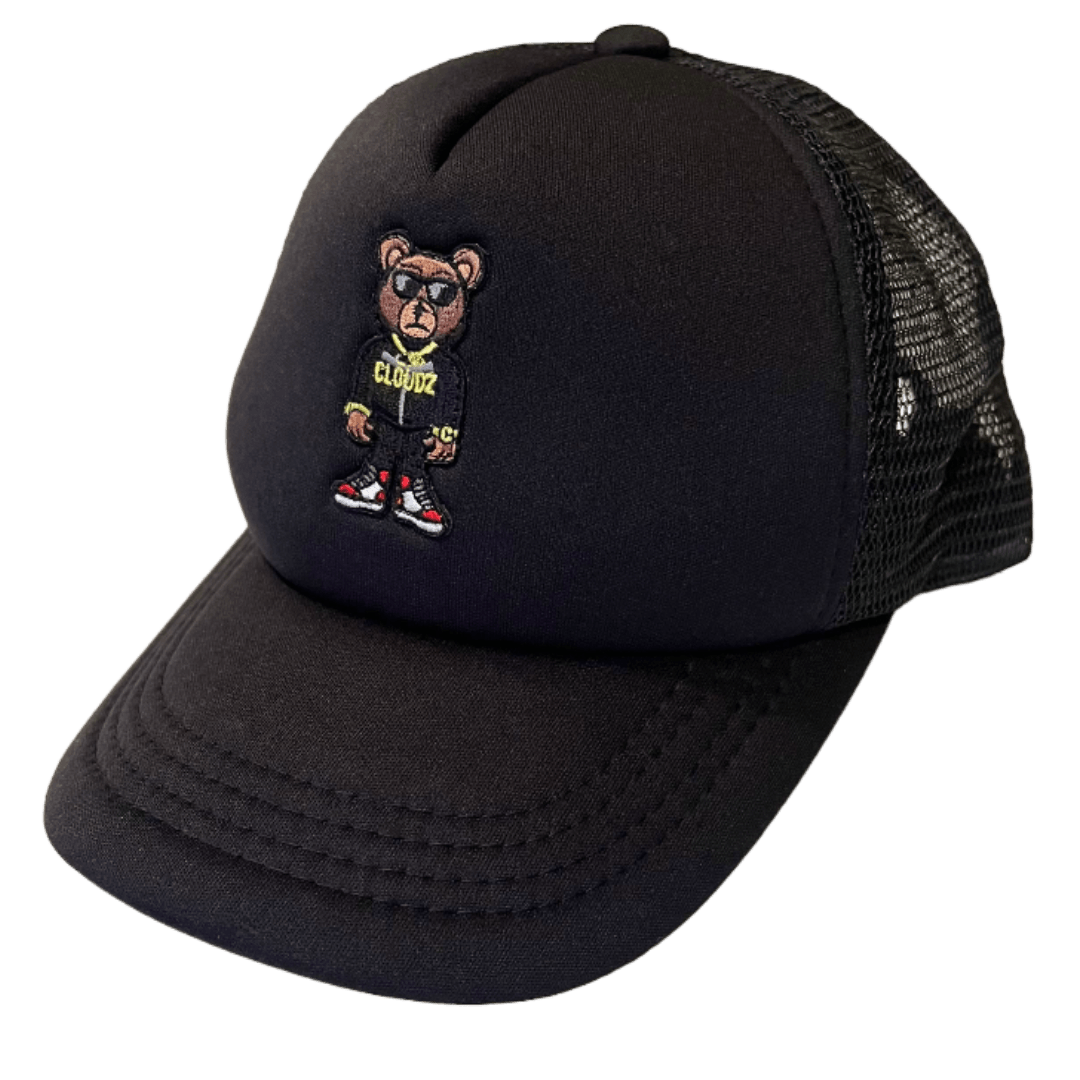 Cloudz apparel snapback hat, black